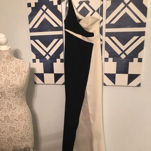 JAYGODFREY Black and White Gown